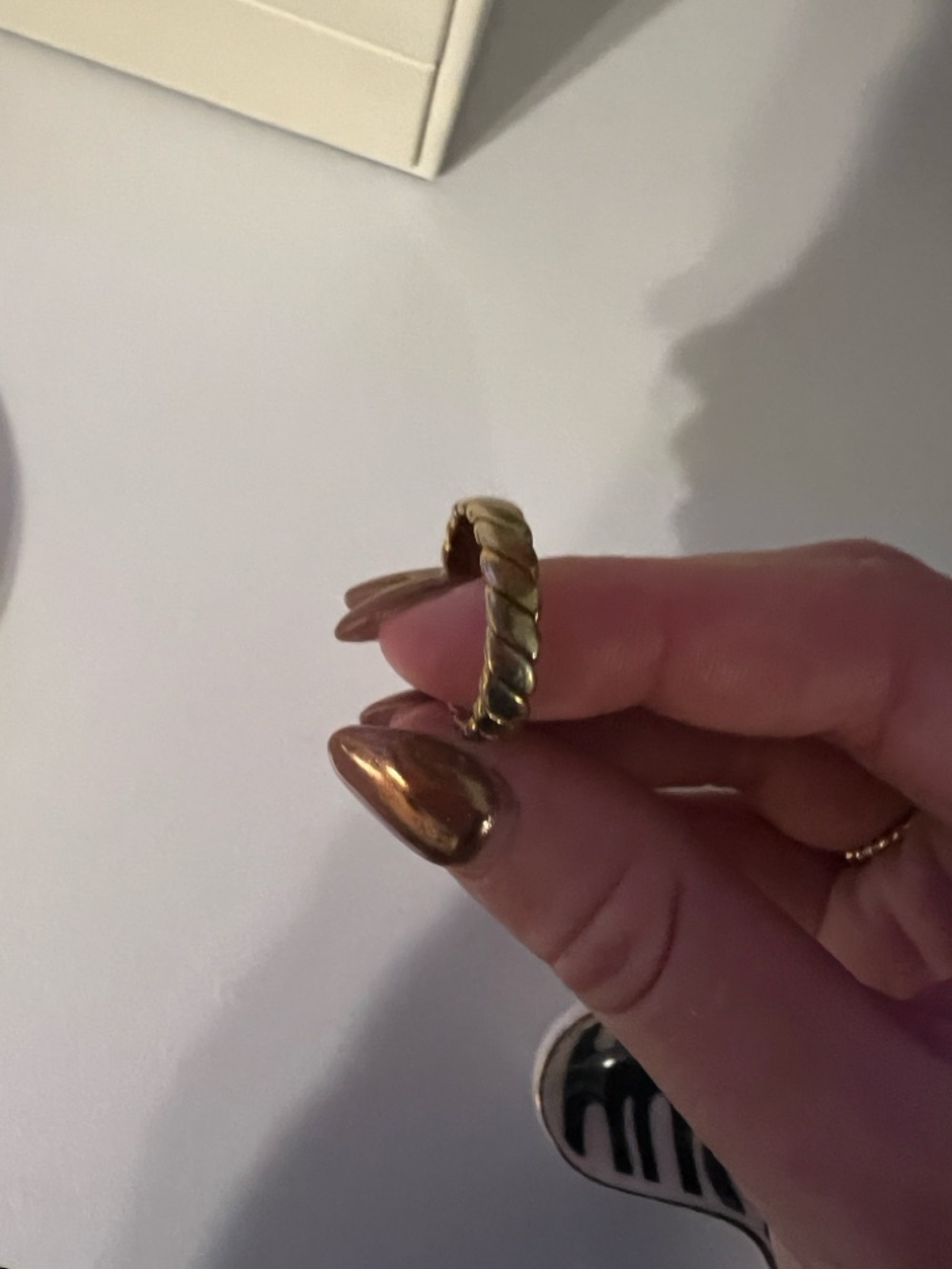 Gold twisted ring #twistedring #jewelry